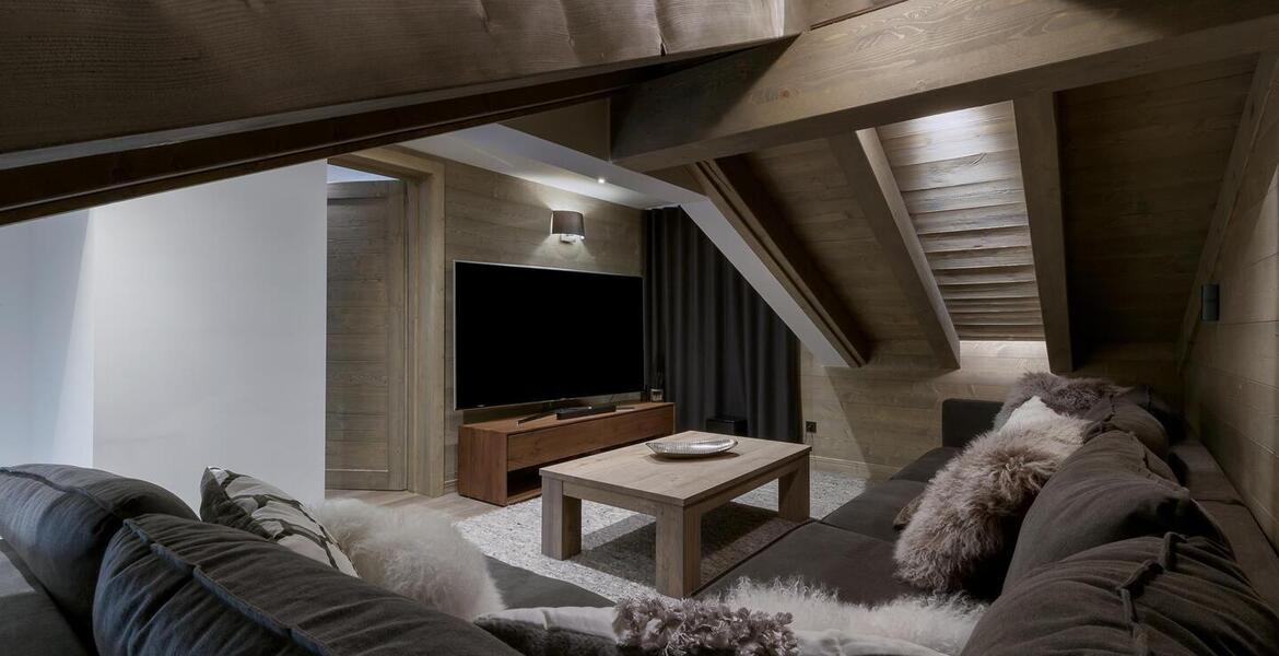 The penthouse, located in Courchevel 1650 Moriond for rent
