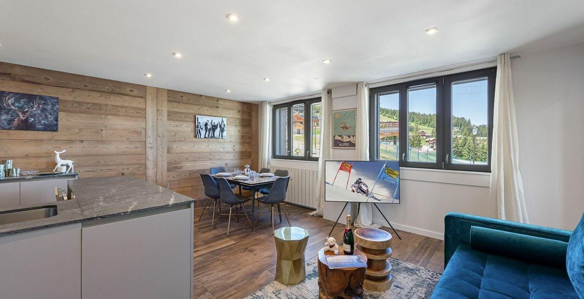 L'appartement à Courchevel 1850 en location avec 60 m²