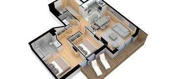 Apartamento en la nueva residencia en Courchevel Village