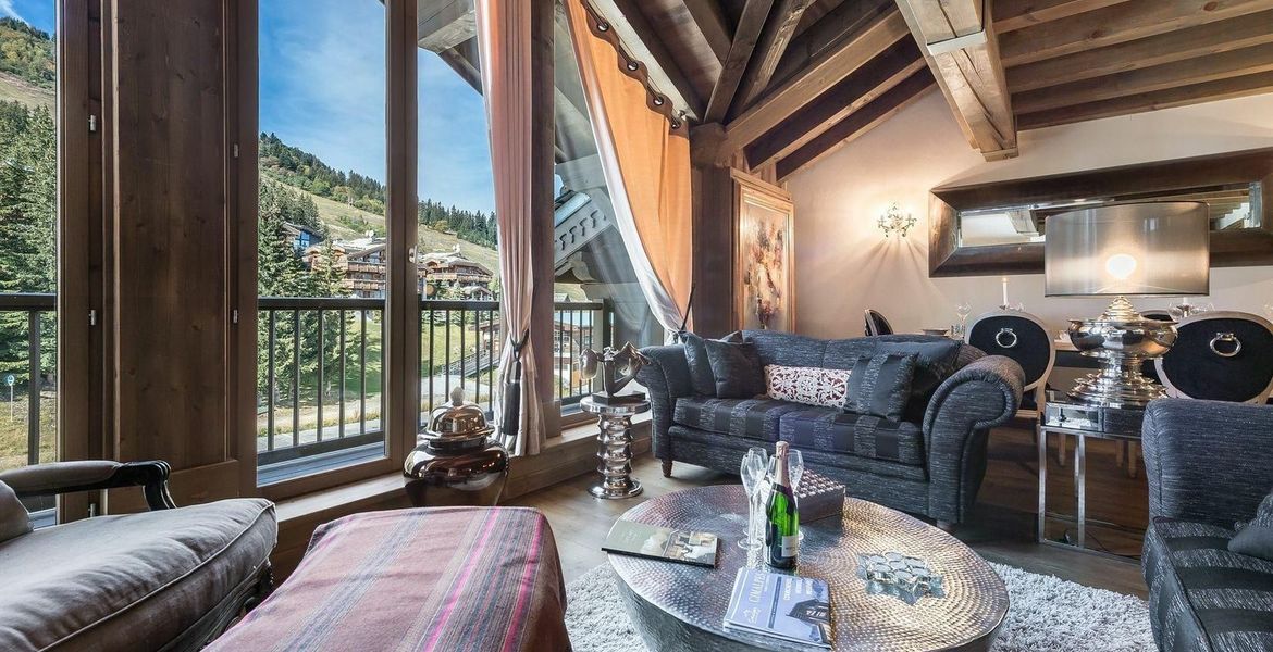 Duplex apartment in Plantret Courchevel 1850 with 3 bedrooms