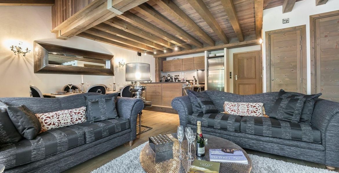 Duplex apartment in Plantret Courchevel 1850 with 3 bedrooms