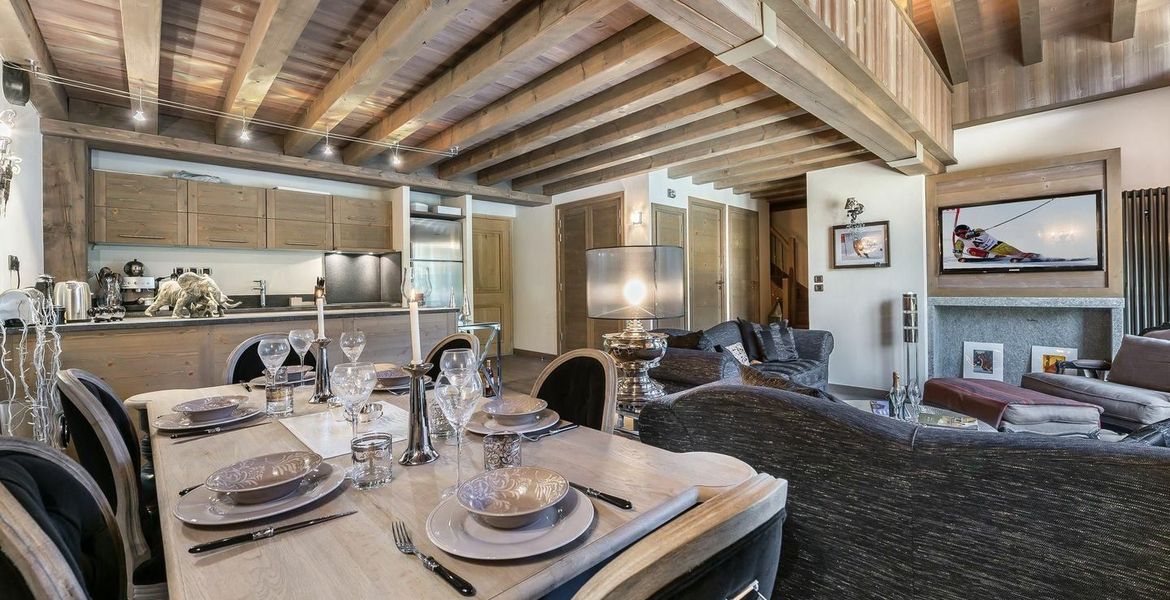 Duplex apartment in Plantret Courchevel 1850 with 3 bedrooms