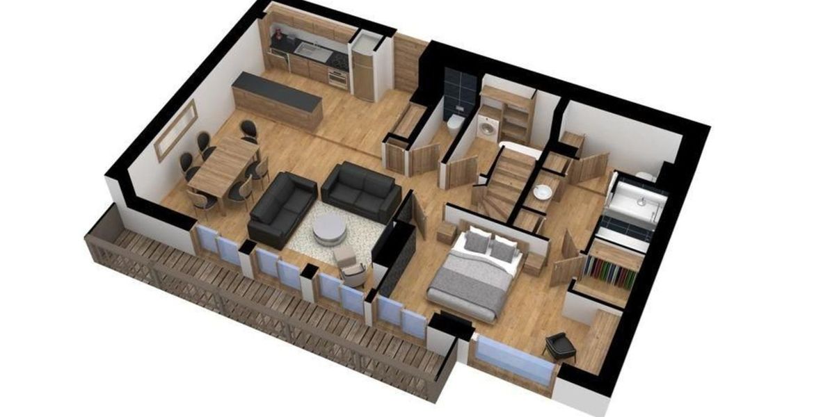 Se alquila apartamento dúplex en Plantret Courchevel 1850 