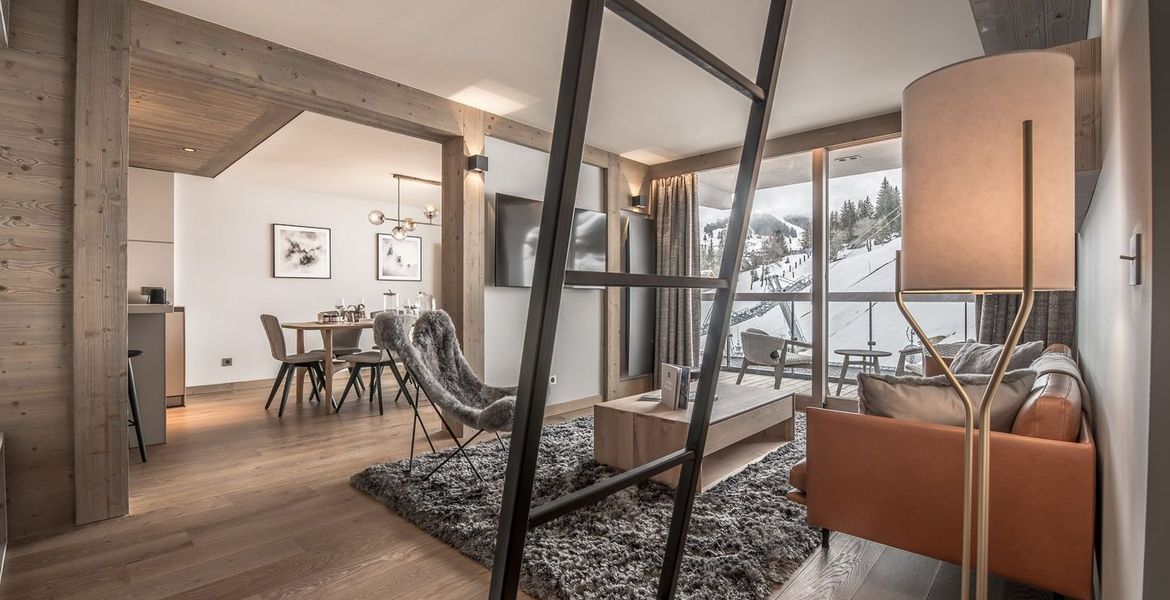 Un appartement de luxe 9 personnes skis aux pieds à louer