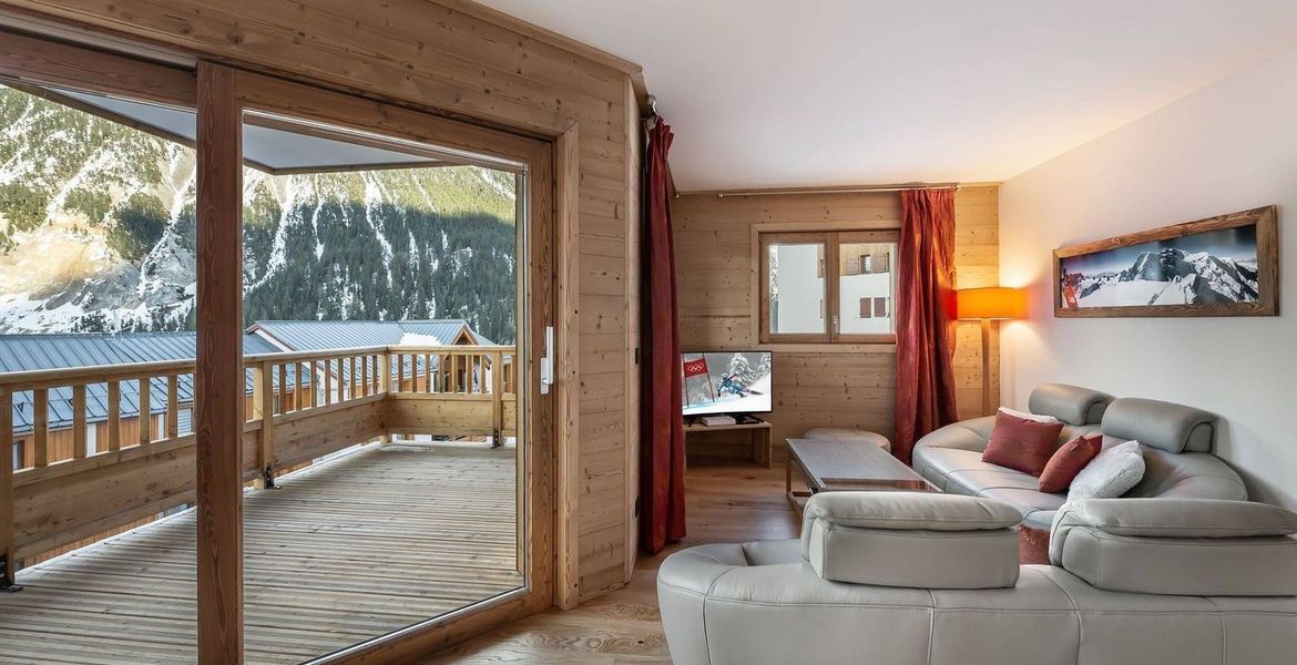 Located on the first floor in a new residence of Courchevel 