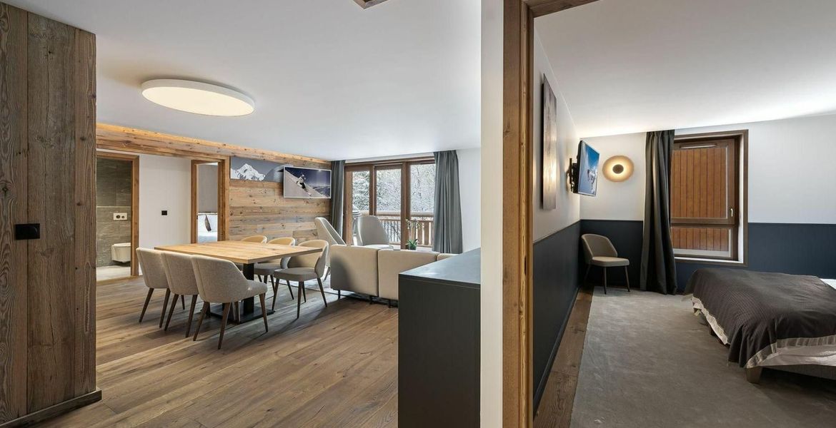 A three bedroom apartment in Courchevel 1550 Village