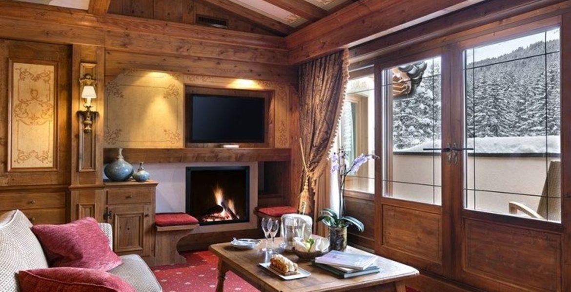 Suite au Jardin Alpin Courchevel 1850 à louer avec un hammam