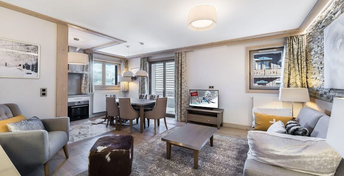 En el corazón de Courchevel Village 1550 este apartamento