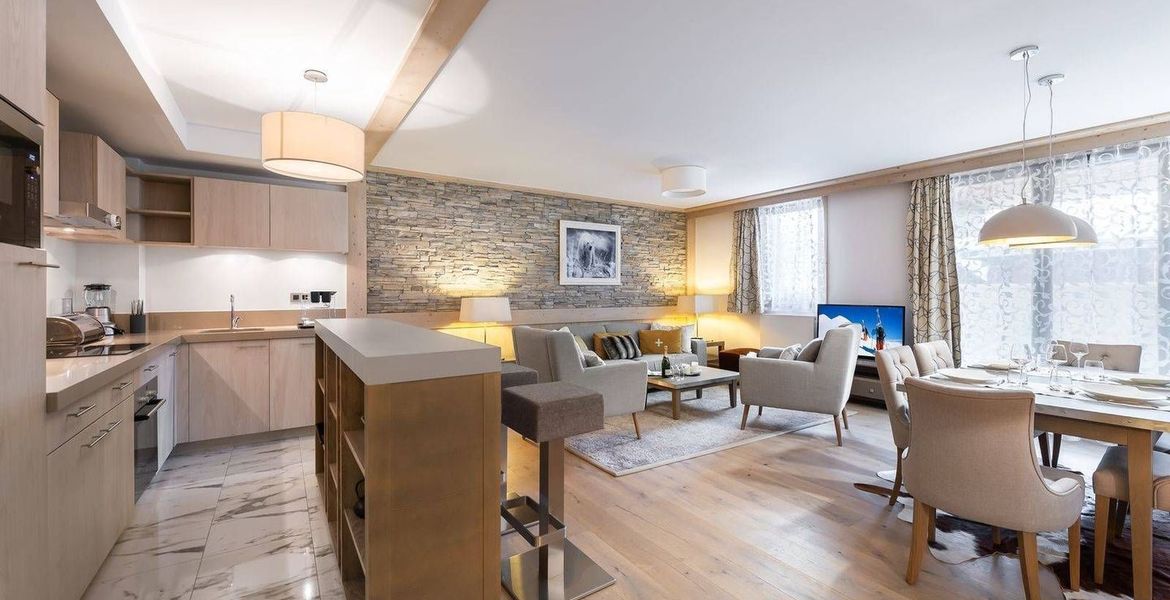 Apartamento de 2 dormitorios en Courchevel 1550 Village 81m²