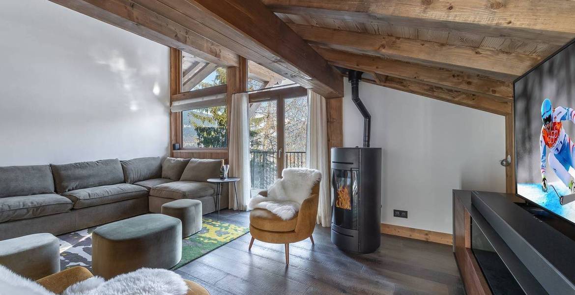 Este Apartamento en alquiler en una residencia en Le Praz