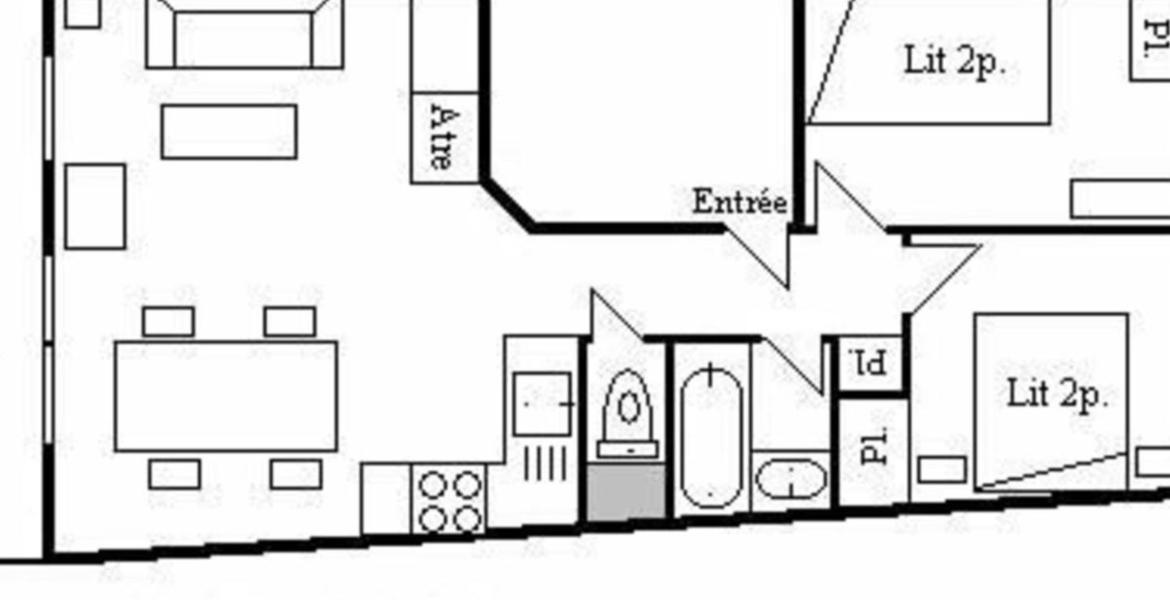 Apartamento, en Les Allues, Méribel - 45 m² para 4 personas 