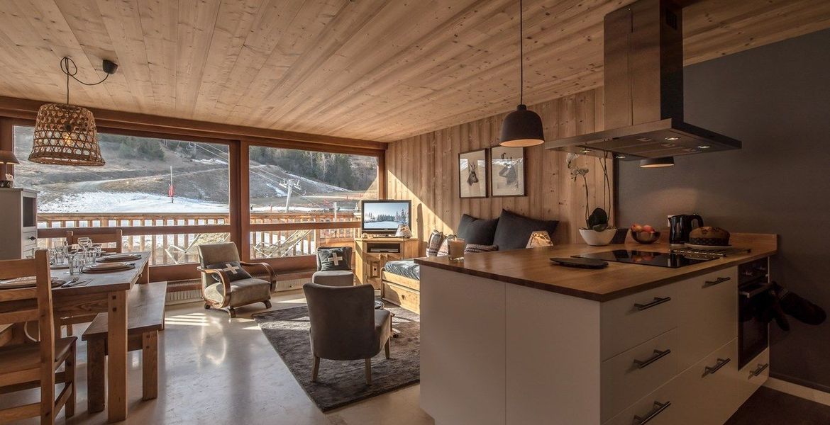 Apartment rental on the Courchevel 1500 snow front