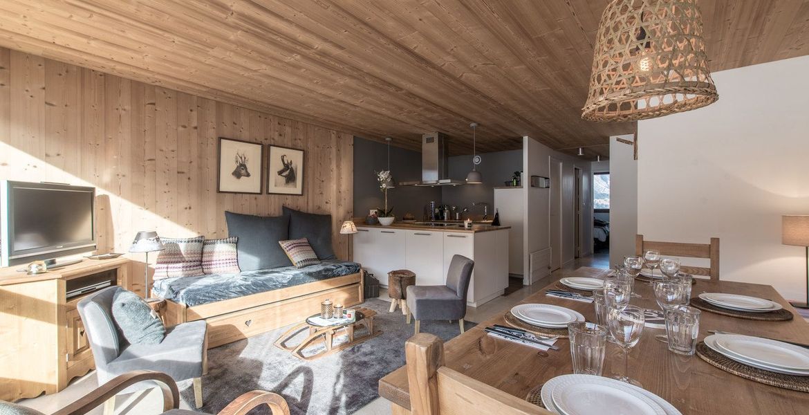 Apartment rental on the Courchevel 1500 snow front