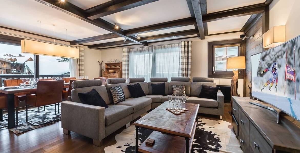 Situado en Courchevel Moriond, 120 m² para 8 personas