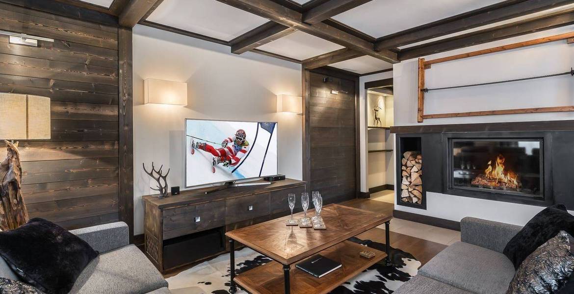 Situado en Courchevel Moriond, 120 m² para 8 personas