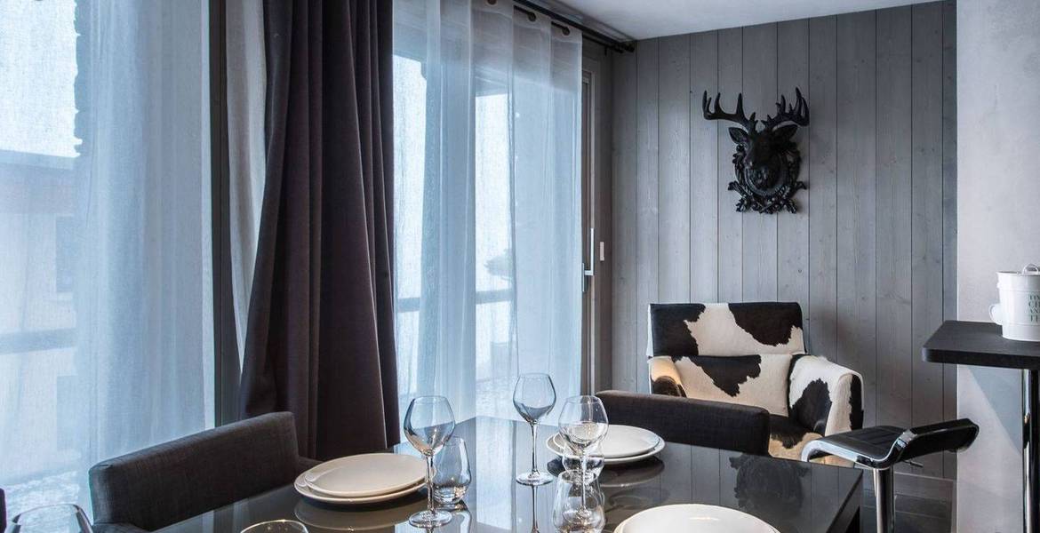 Este hermoso apartamento de 3 habitaciones en Courchevel