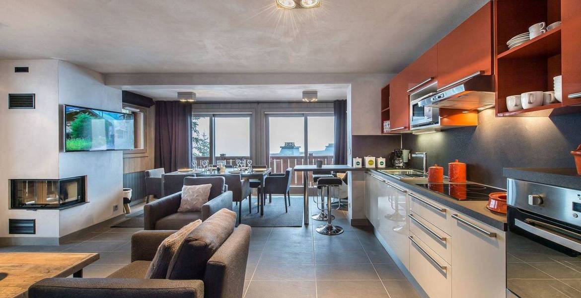 Este hermoso apartamento de 3 habitaciones en Courchevel 85m