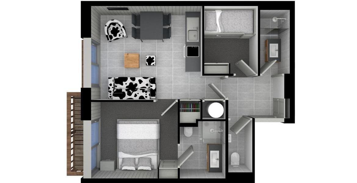 Rental - Bel appartement 5 pièces - Moriond 170m²