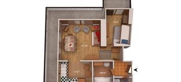 Appartement, à Courchevel 1650 Moriond -- 44 m²