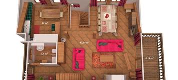 Spacious apartment for rent in Courchevel 1650 Moriond 102m²