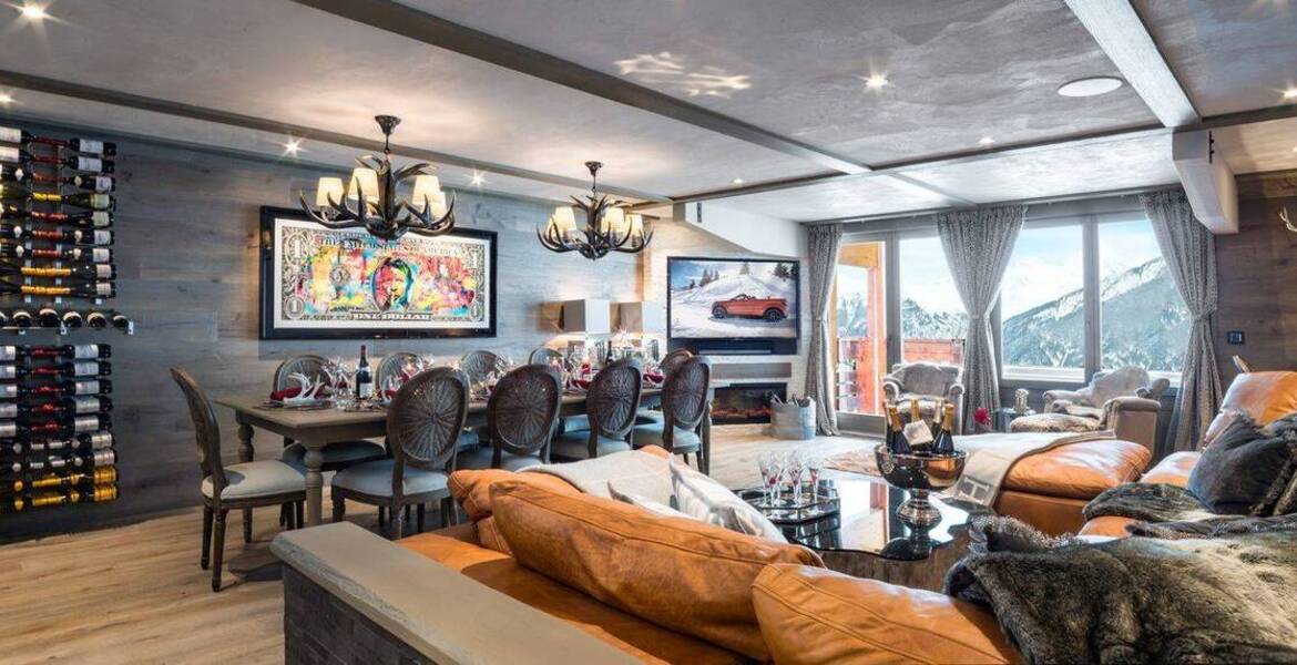 Un appartement luxueux, récemment rénové à Courchevel 1850