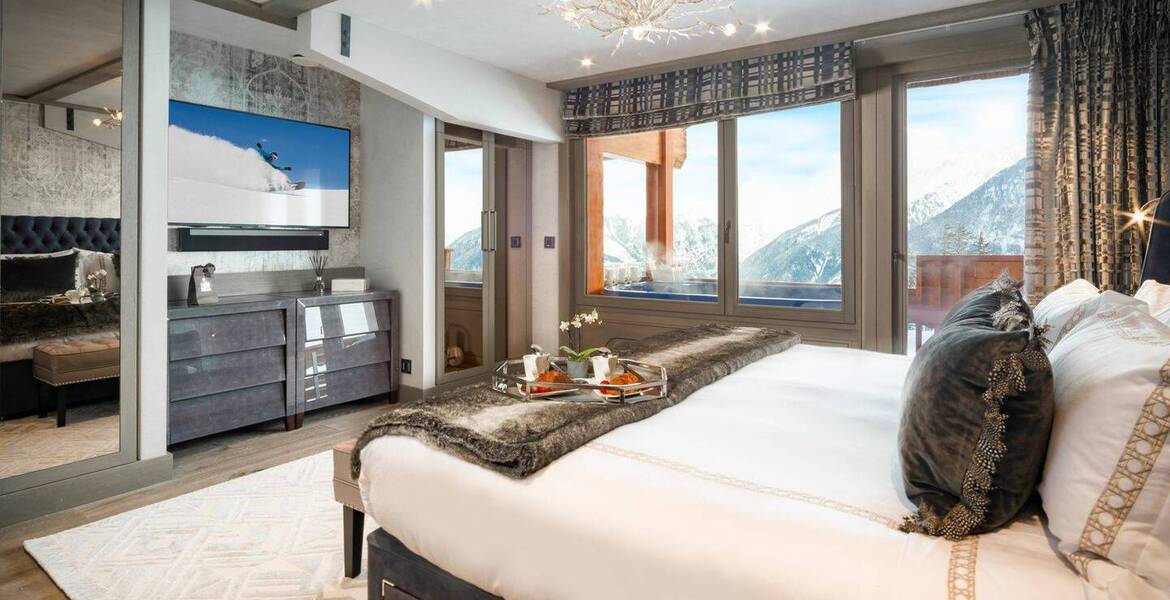 Un appartement luxueux, récemment rénové à Courchevel 1850