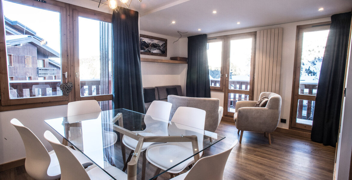 Charmant et moderne appartement à Méribel avec 49 m² 