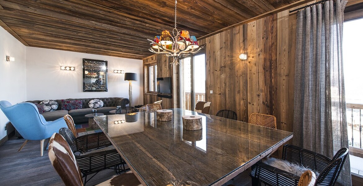 L'appartement est situé à Courchevel 1850 en location