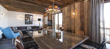 L'appartement est situé à Courchevel 1850 en location