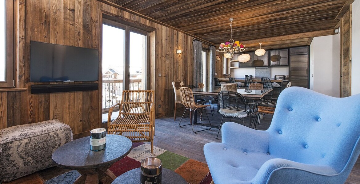 The apartment is located in Courchevel 1850 for rental