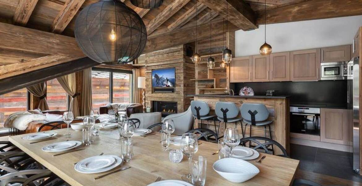 This Chalet can accommodate 10 people in Val D Isere 