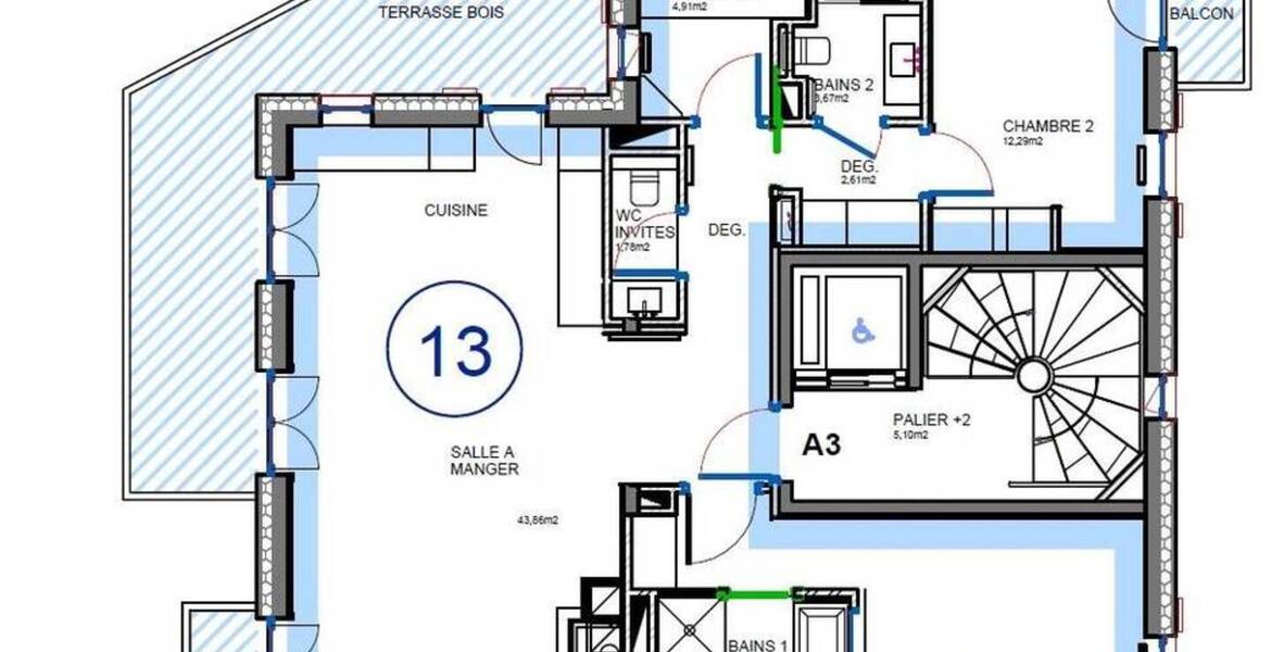 Квартира в Белькоте, Куршевель 1850, площадью 110 м²