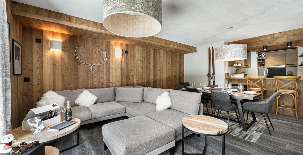 This apartment is for rental about 92 sqm Courchevel Le Praz