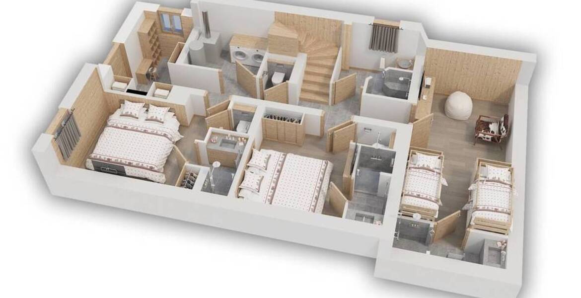 Apartamento en alquiler ubicado en Le Raffort Méribel 175 m²