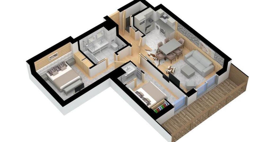 Apartamento en alquiler en Courchevel 1550 Village (centro)