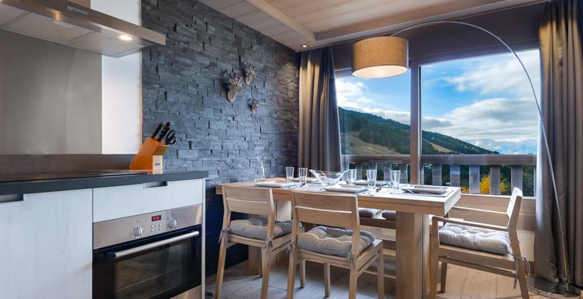 Charming family apartment for rental in Courchevel Moriond. 