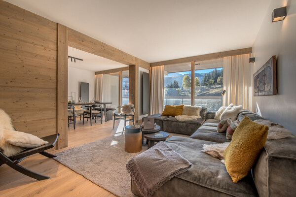 Spacious apartment of 134 m² in Courchevel 1550 for rental