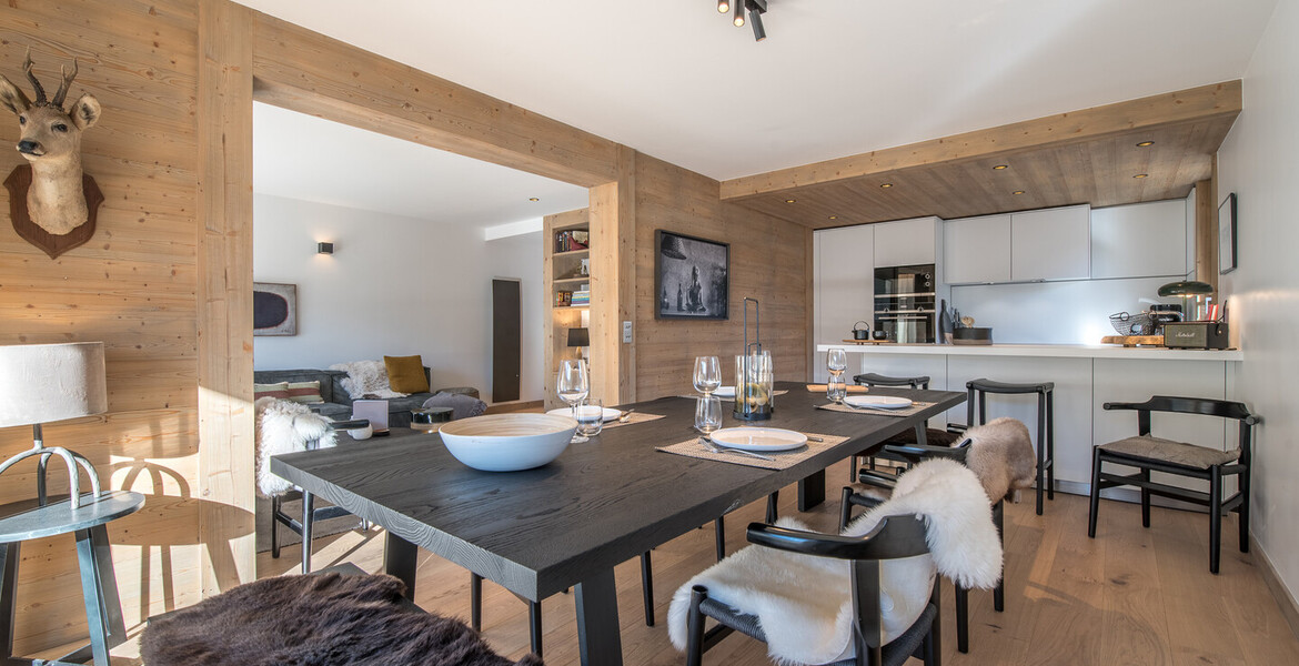 Spacious apartment of 134 m² in Courchevel 1550 for rental