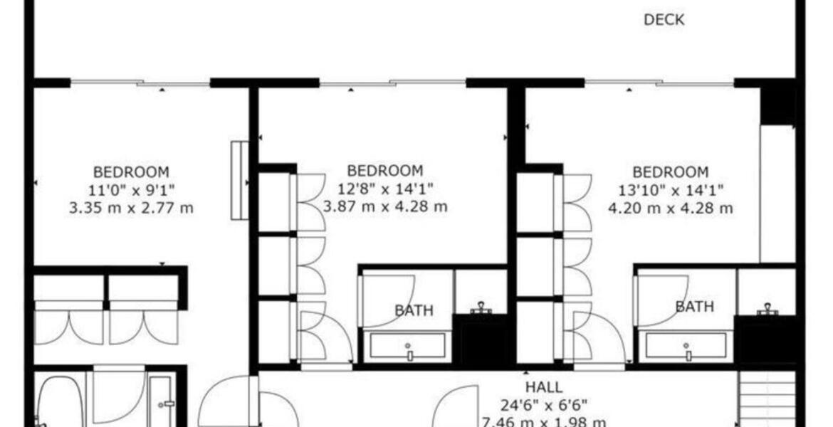 Роскошная квартира состоящая из 4 спален площадью 150 м²