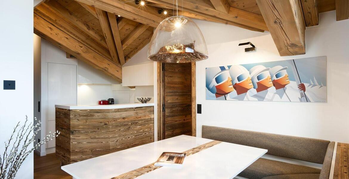 C'est un appartement d'exception à Courchevel 1850, Plantret