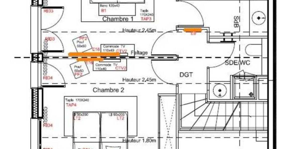 Este apartamento dúplex ofrece una superficie de 106 m2