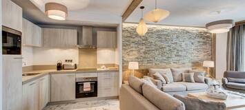 Este apartamento contemporáneo en alquiler en Courchevel1550