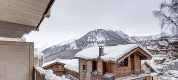 Cet appartement contemporain neuf à louer à Courchevel 1550 