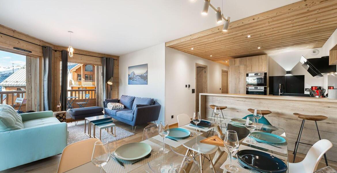 Este nuevo apartamento en alquiler en Courchevel 1650 