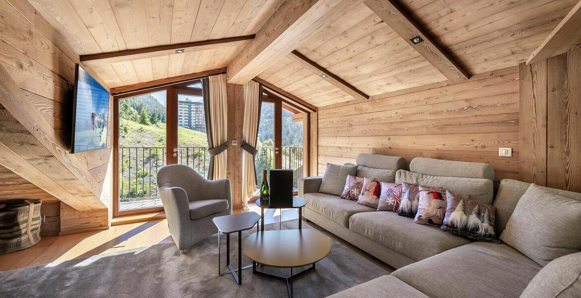 Au coeur de Courchevel 1650 Moriond, ce splendide penthouse 