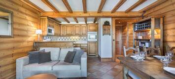 Apartamento de estilo alpino ubicado en Pralong Courchevel 