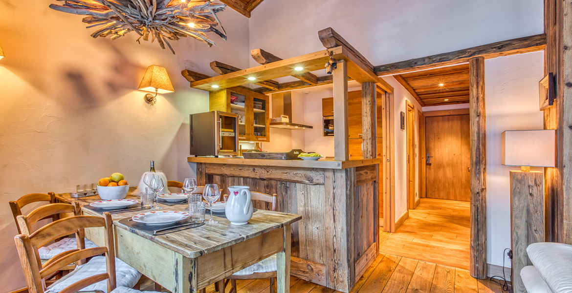 Cet appartement en location à Courchevel 1850 de 73 m² 