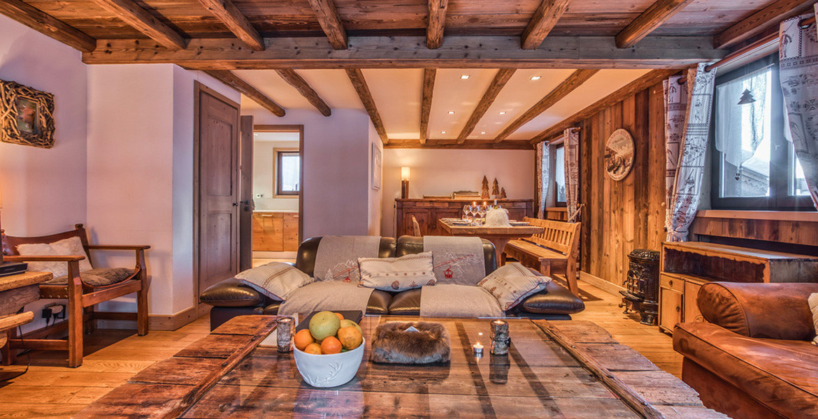 Un appartement à louer à Courchevel 1850 au design alpin 