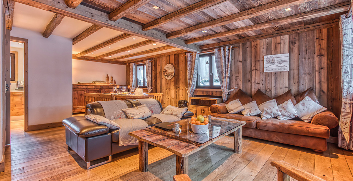 Un appartement à louer à Courchevel 1850 au design alpin 