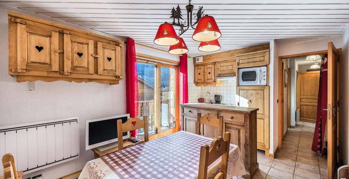 This apartment for rental with Savoyard style in Méribel 